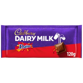 Cadbury Dairy Milk with Daim chocolate bar