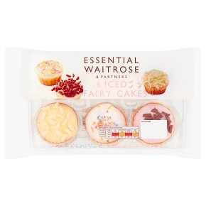 essential Waitrose iced fairy cakes