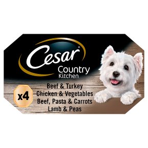 CESAR Country Kitchen Dog Trays Special Selection 4 x 150g