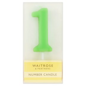Cooks' Homebaking '1' Number Candle