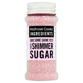 Waitrose Cooks' Homebaking pink shimmer sugar