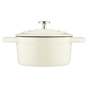Waitrose Cooking cream cast iron mini casserole dish