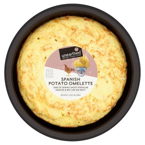 Unearthed free range Spanish potato omelette