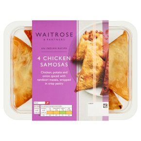 Waitrose Indian 4 Chicken Samosas