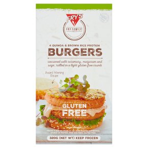 Fry's Meat Free 4 Quinoa & Rice Burgers
