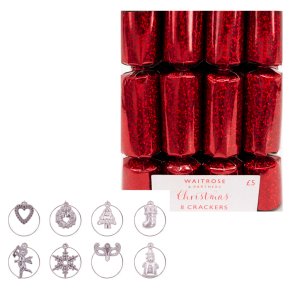Waitrose Red Mini Holographic Crackers