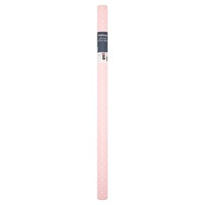 Waitrose Gift Wrap 2M Pink Stars