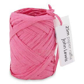 John Lewis Pink Raffia