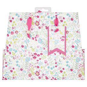 Waitrose Floral Medium Gift Bag