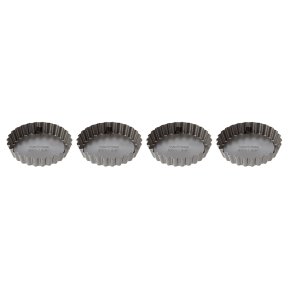 Waitrose Cooking Non-Stick Mini Loose Base Tart Tins