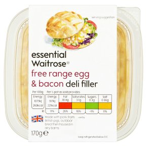 essential Waitrose Egg & Bacon Deli Filler
