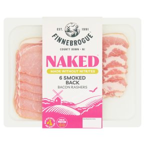 Finnebrogue Naked Bacon 6 Smoked Back Rashers