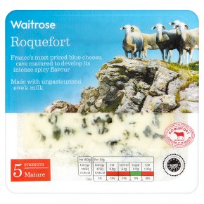 Waitrose mature Roquefort cheese, strength 5