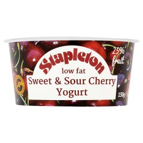 Stapleton low fat sweet & sour cherry yogurt