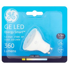 GE LED Energy Smart 360 Lumen 5.5W GU10