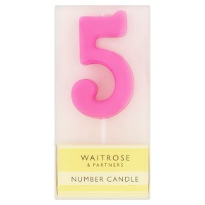 Waitrose Cooks' Homebaking Number 5 Candle