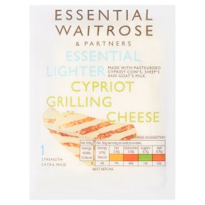 essential Waitrose Cypriot light Halloumi cheese, strength 1