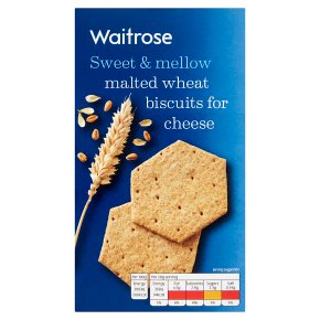 Waitrose Malted Wheat Biscuits for Cheese