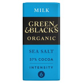 Green & Black's organic sea salt milk chocolate bar
