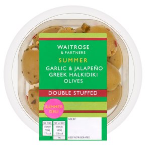Waitrose garlic & jalapeno stuffed olives
