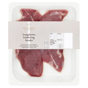 Waitrose 1 Longdown Lamb Leg Steaks