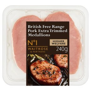 Waitrose 1 extra trimmed pork medallions