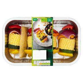 Waitrose 4 Corn & Vegetable Kebabs