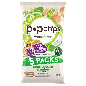 Popchips Corn Chips Sour Cream & Onion