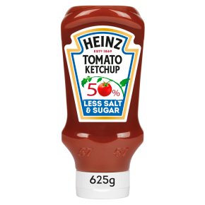 Heinz Tomato Ketchup 50% Less Sugar/Salt