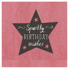 Sparkly Happy Birthday Card