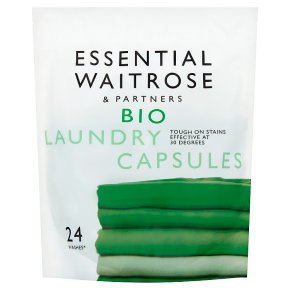 essential Waitrose Biological Laundry Liquid Sachets