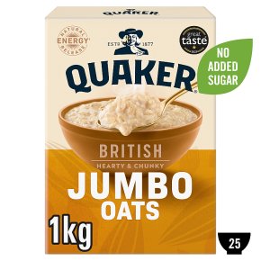 Quaker jumbo original rolled oats porridge