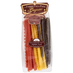 Pasta di Gragnano mafaldine tricolore
