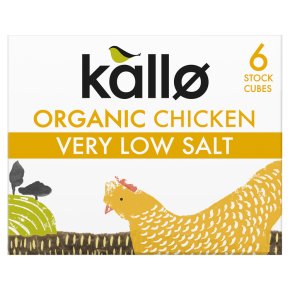 Kallo 6 chicken stock cubes very low salt