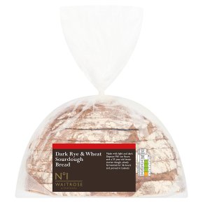 Waitrose 1 Rye and Wheat Dark Sourdough Bread