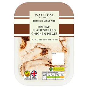 Waitrose British cooked flamegrilled chicken pieces