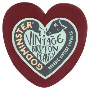 Godminster Organic vintage cheddar heart 200g