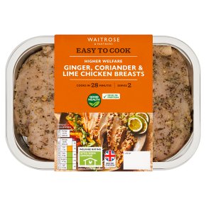 Waitrose Easy To Cook ginger, chilli & lime chicken breasts