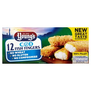 Young's 12 gluten free fish fingers