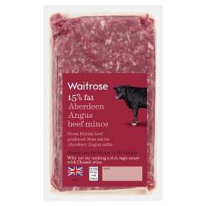 Waitrose Aberdeen Angus Beef Mince 15%