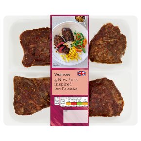 Waitrose 4 New York Beef Steak
