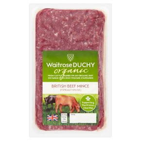 Waitrose Duchy Organic British Beef Mince 10% Fat