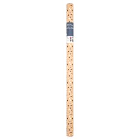 Waitrose 2M Gift Wrap Gold Black Dots