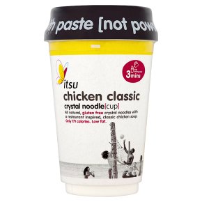 Itsu chicken classic crystal noodle cup