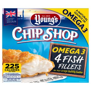 Young's Chip Shop 4 Large Omega 3 Fish Fillets