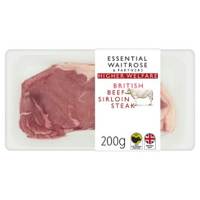 essential Waitrose British Beef Sirloin Steak