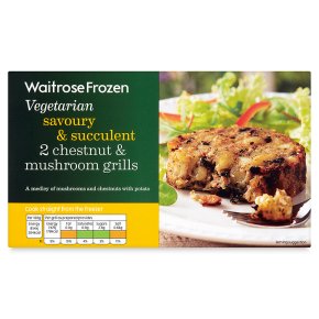 Waitrose Frozen 2 chestnut & mushroom grills